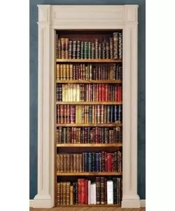 Rivestimento per porta libreria, 83x210 cm